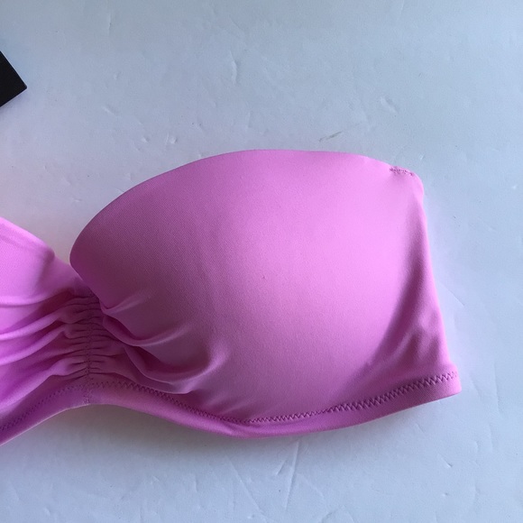 VICTORIAS SECRET STRAPLESS PURPLE BIKINI TOP NWOT SIZE 34C - Picture 7 of 16